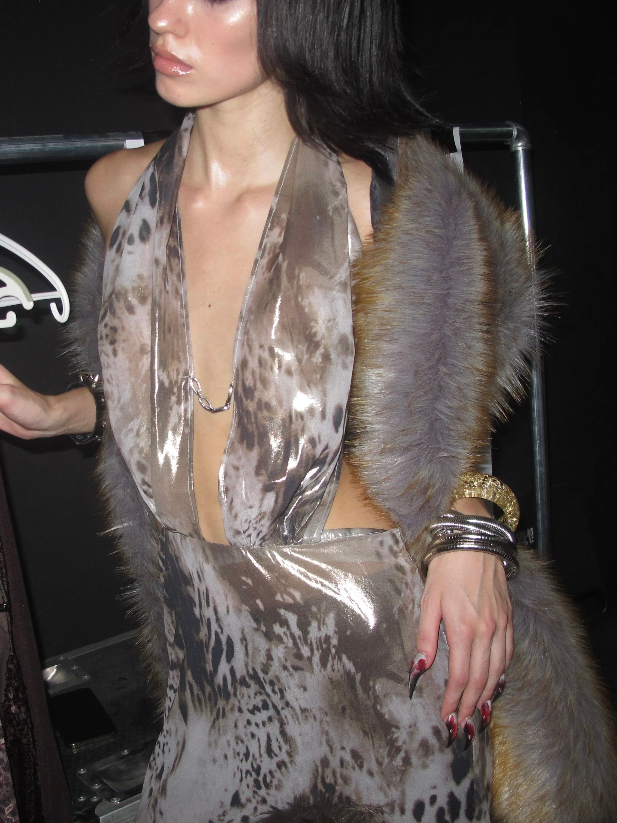 Afterparty Full-Length Faux Fur Evening Wrap - Image 8