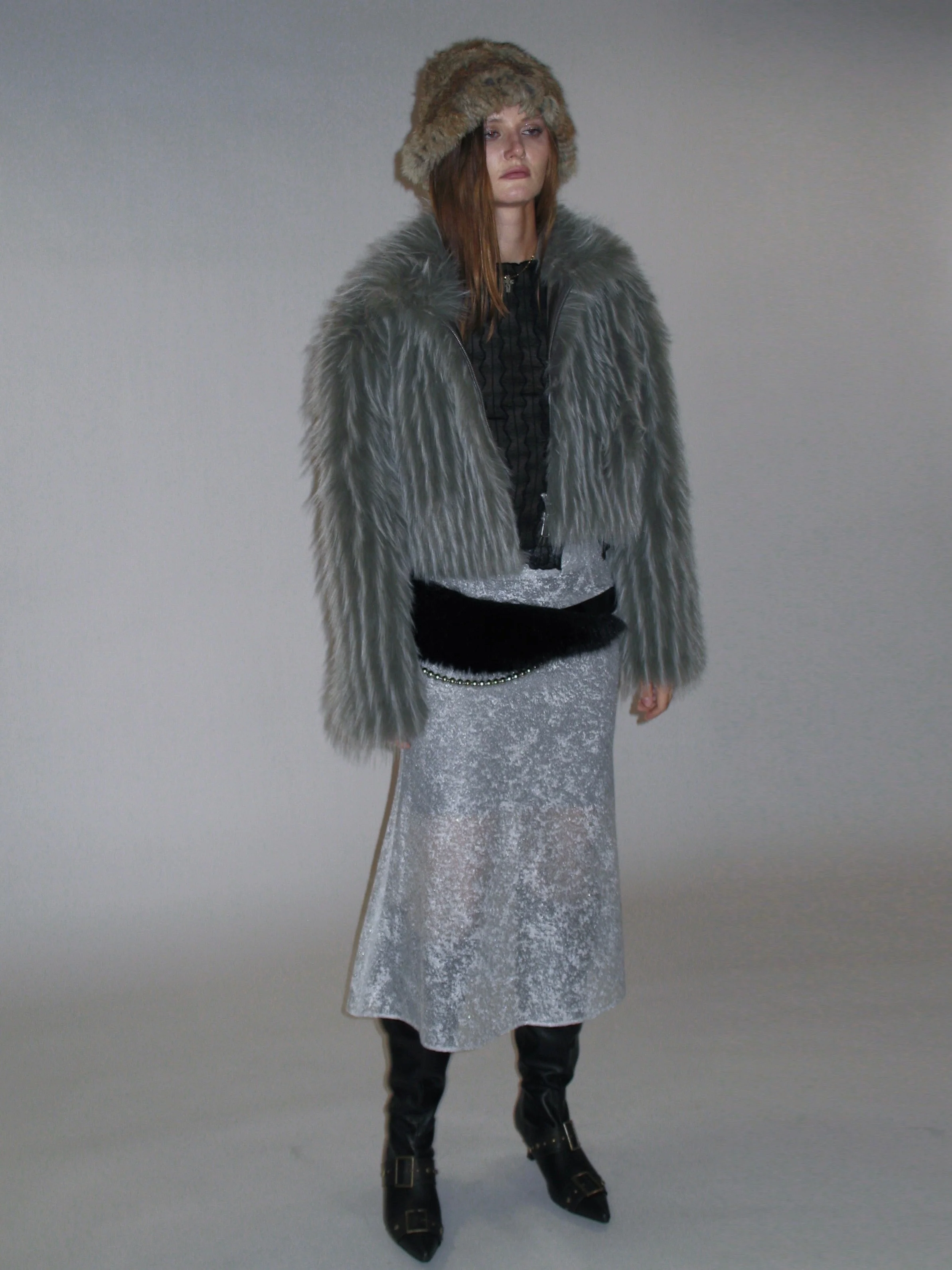 Amber Crochet Faux fur Hat - Image 6