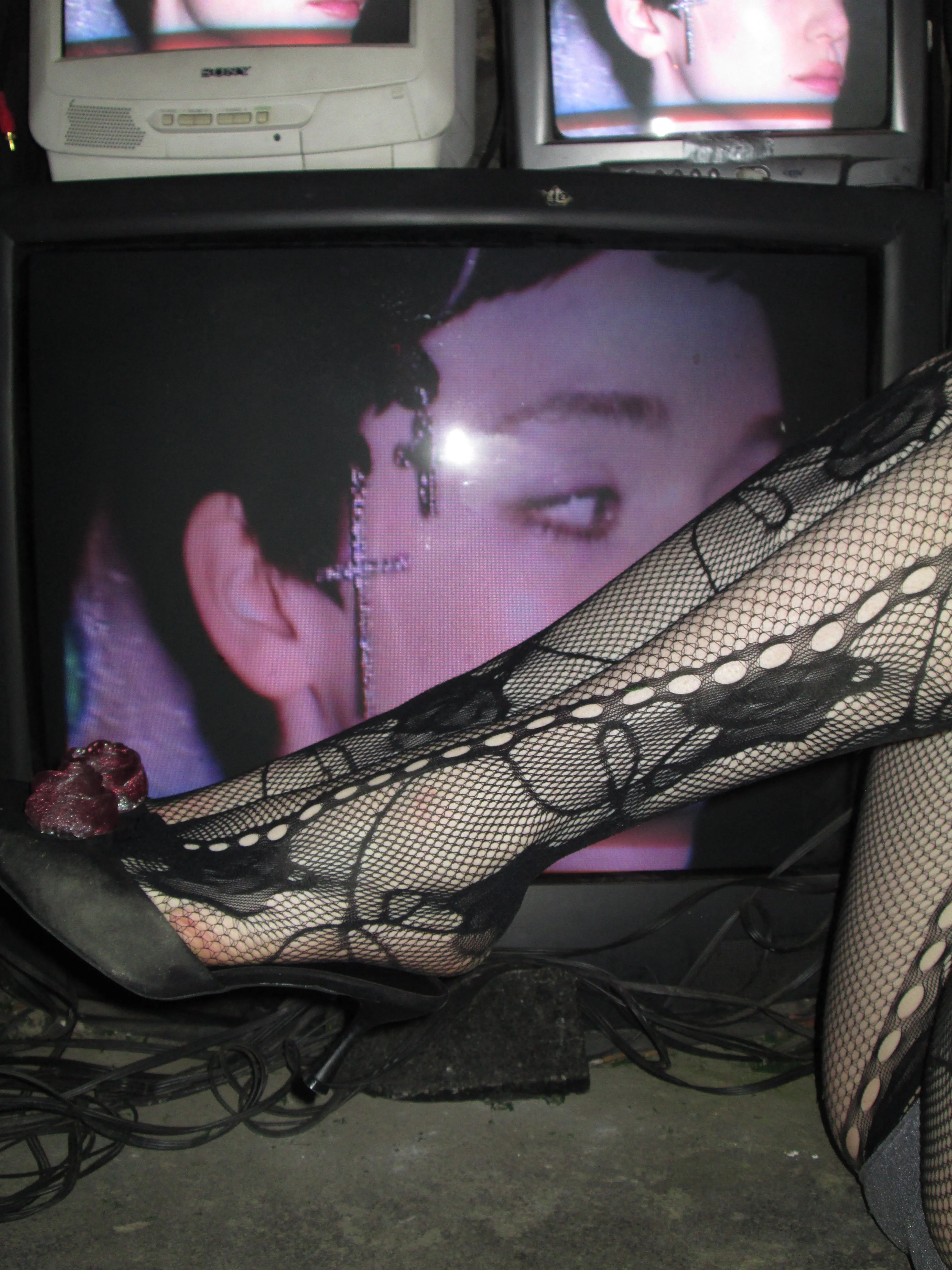 Black Lace Tights - Image 5