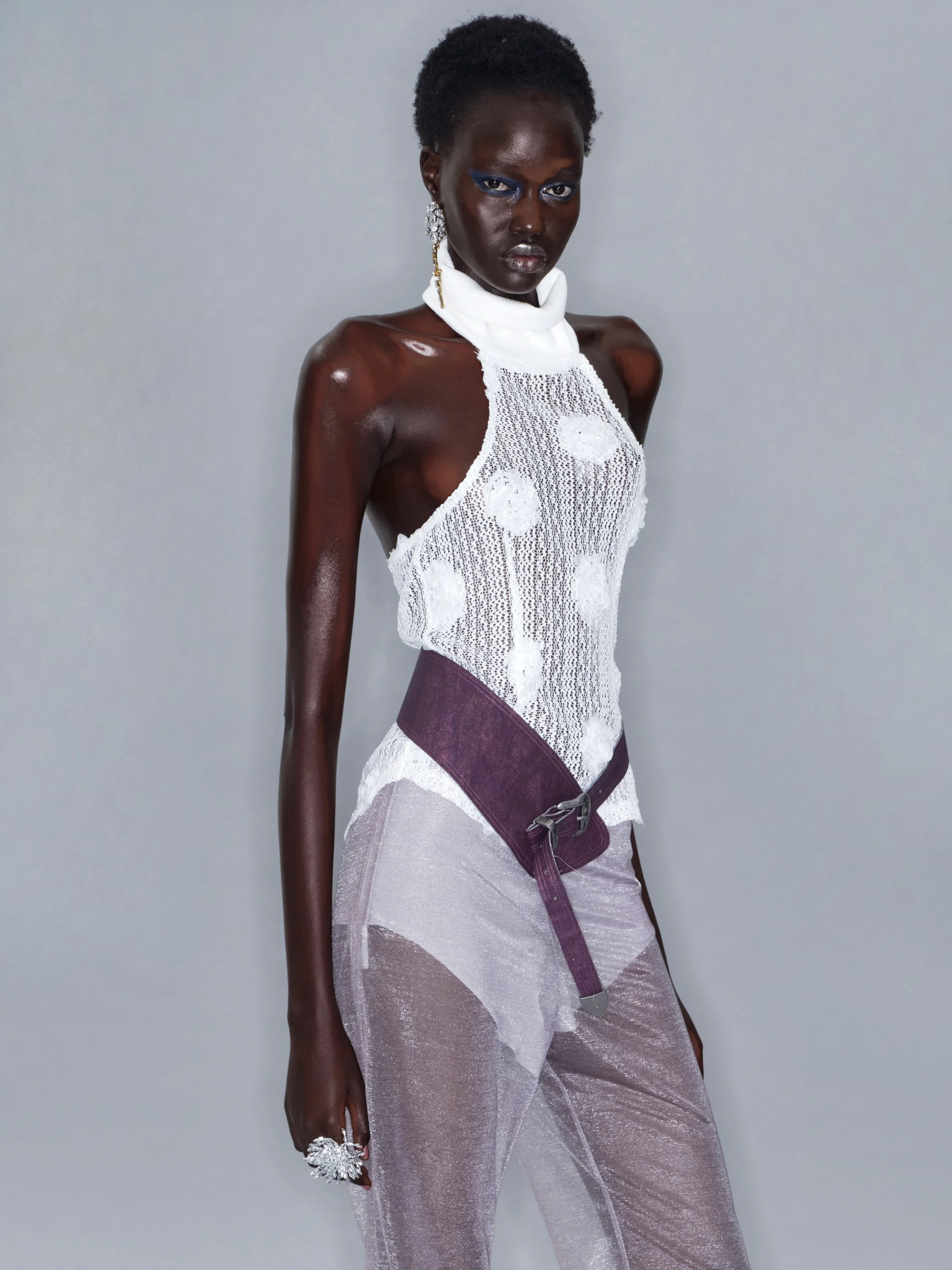 Buckle Strap Belt/ Dark Purple - Image 7
