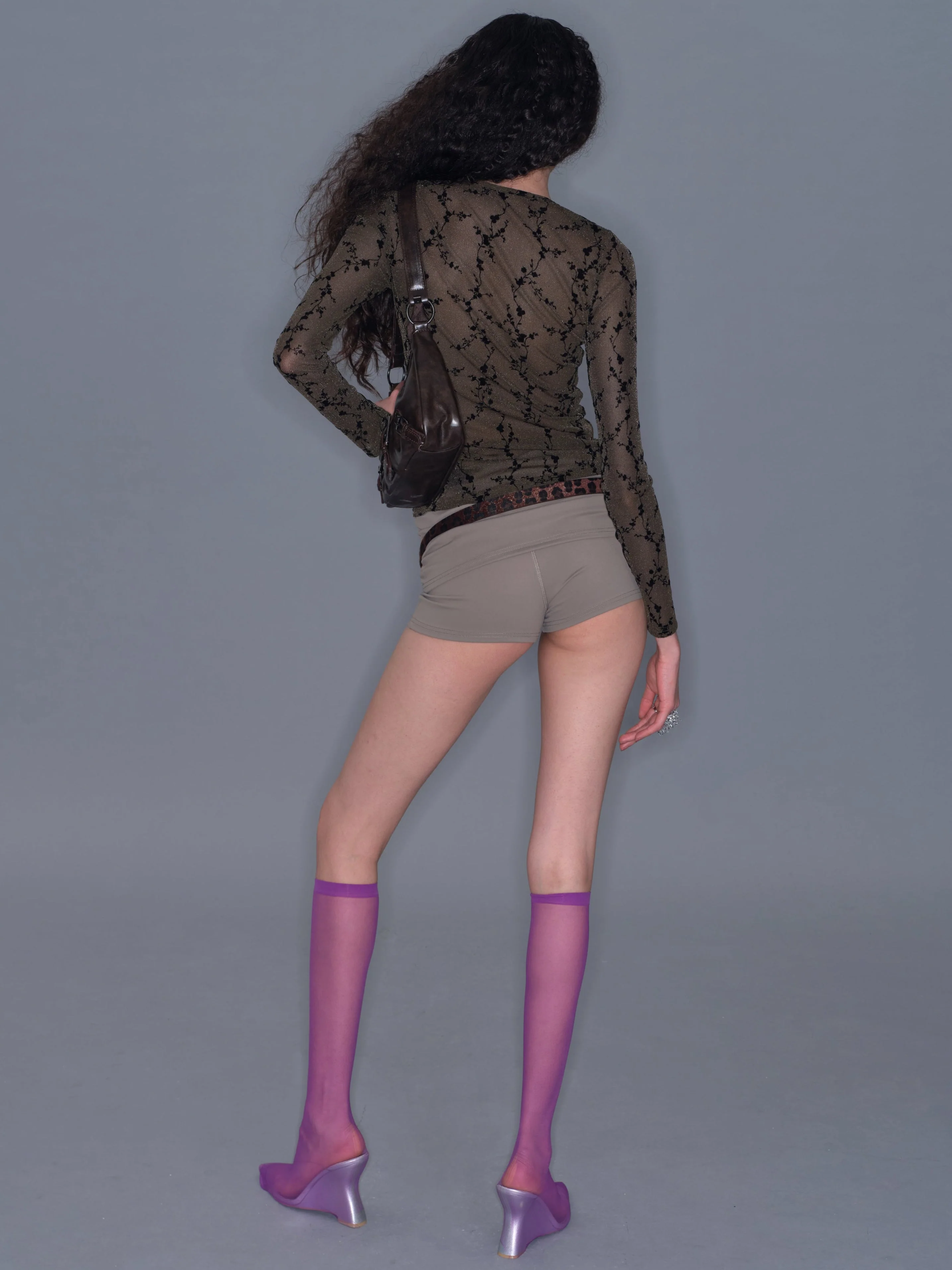 Double Layer Slim Shorts/ Khaki - Image 14