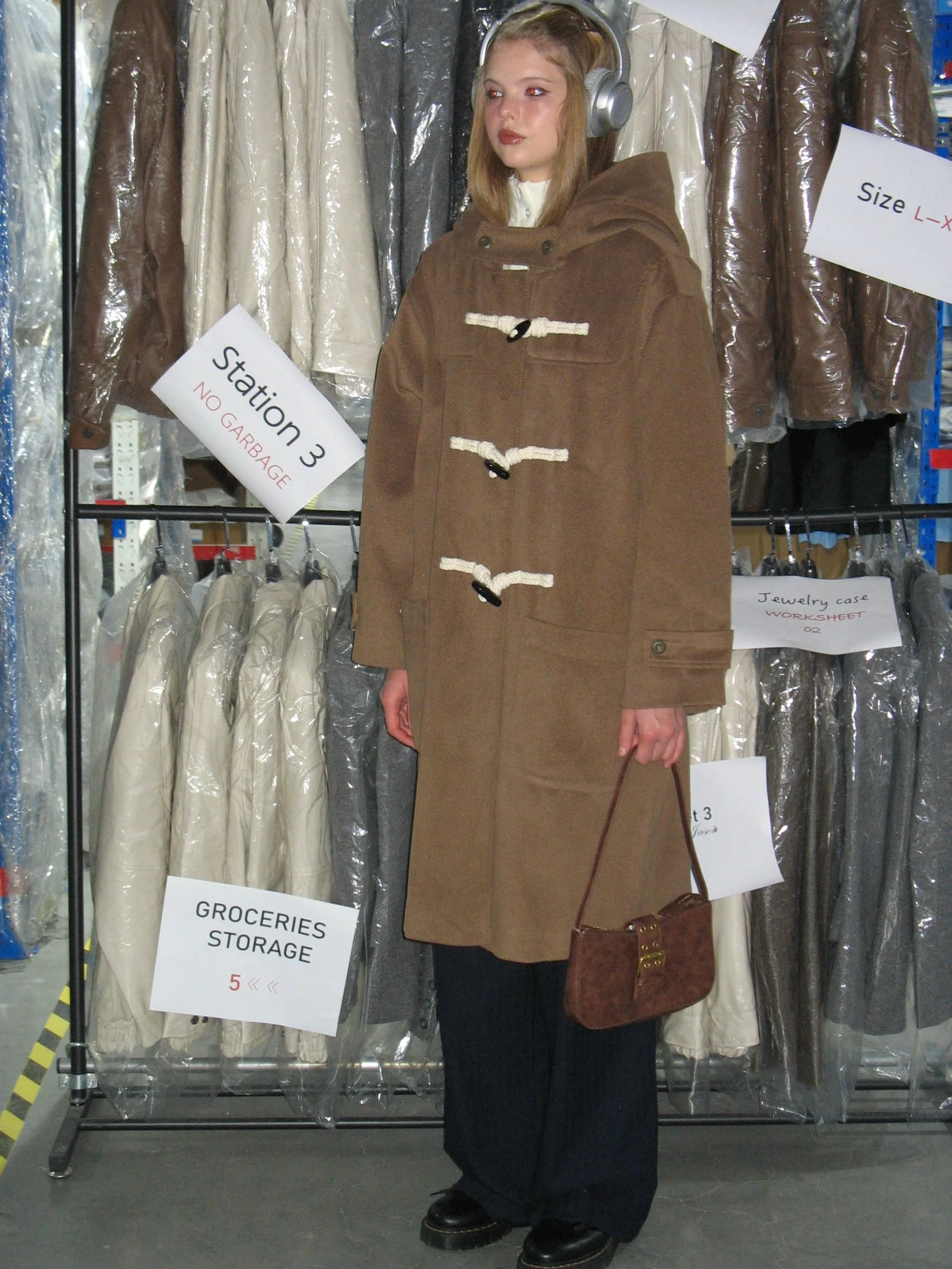 Brown Duffle Coat - Image 5