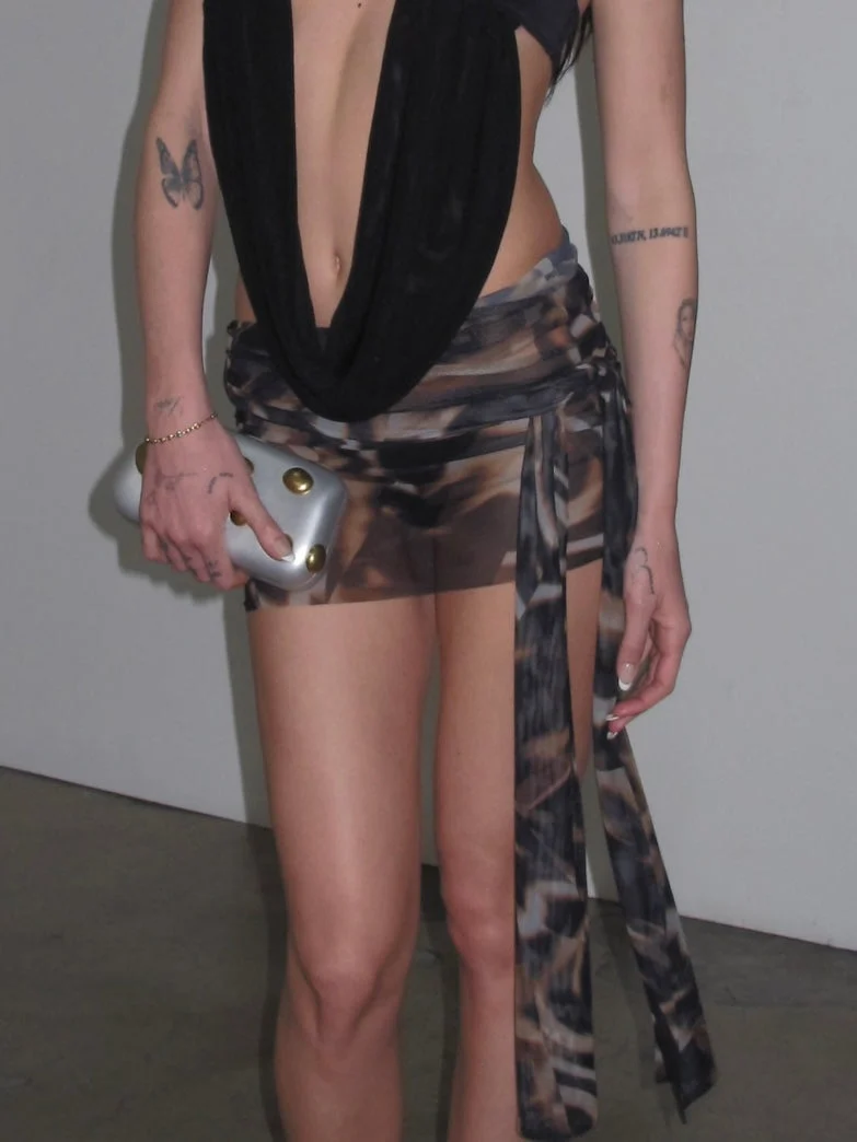 Evy Drape Tie Skirt - Image 2