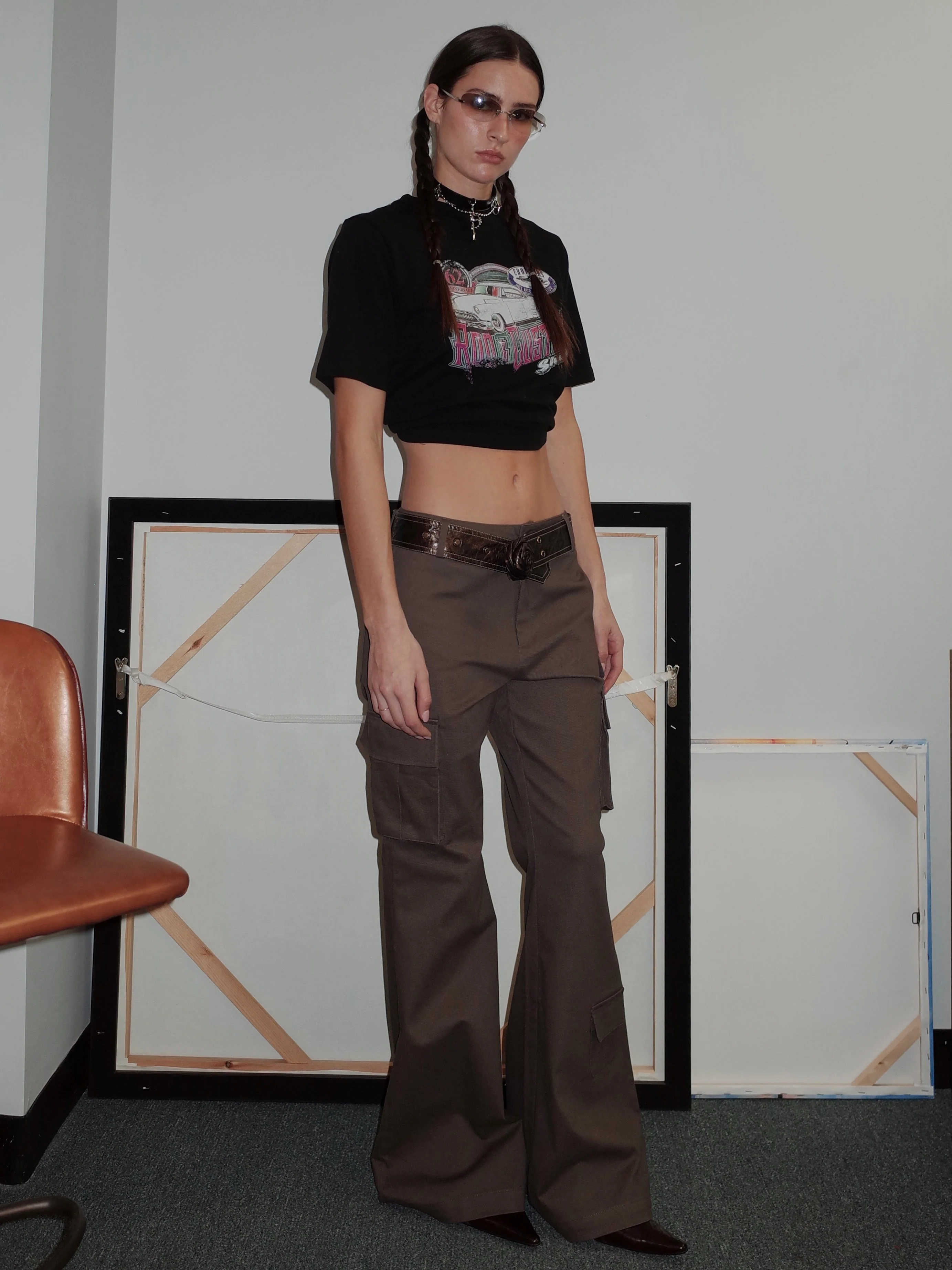 Fallen Angel Cargo Flare Pants - Image 4