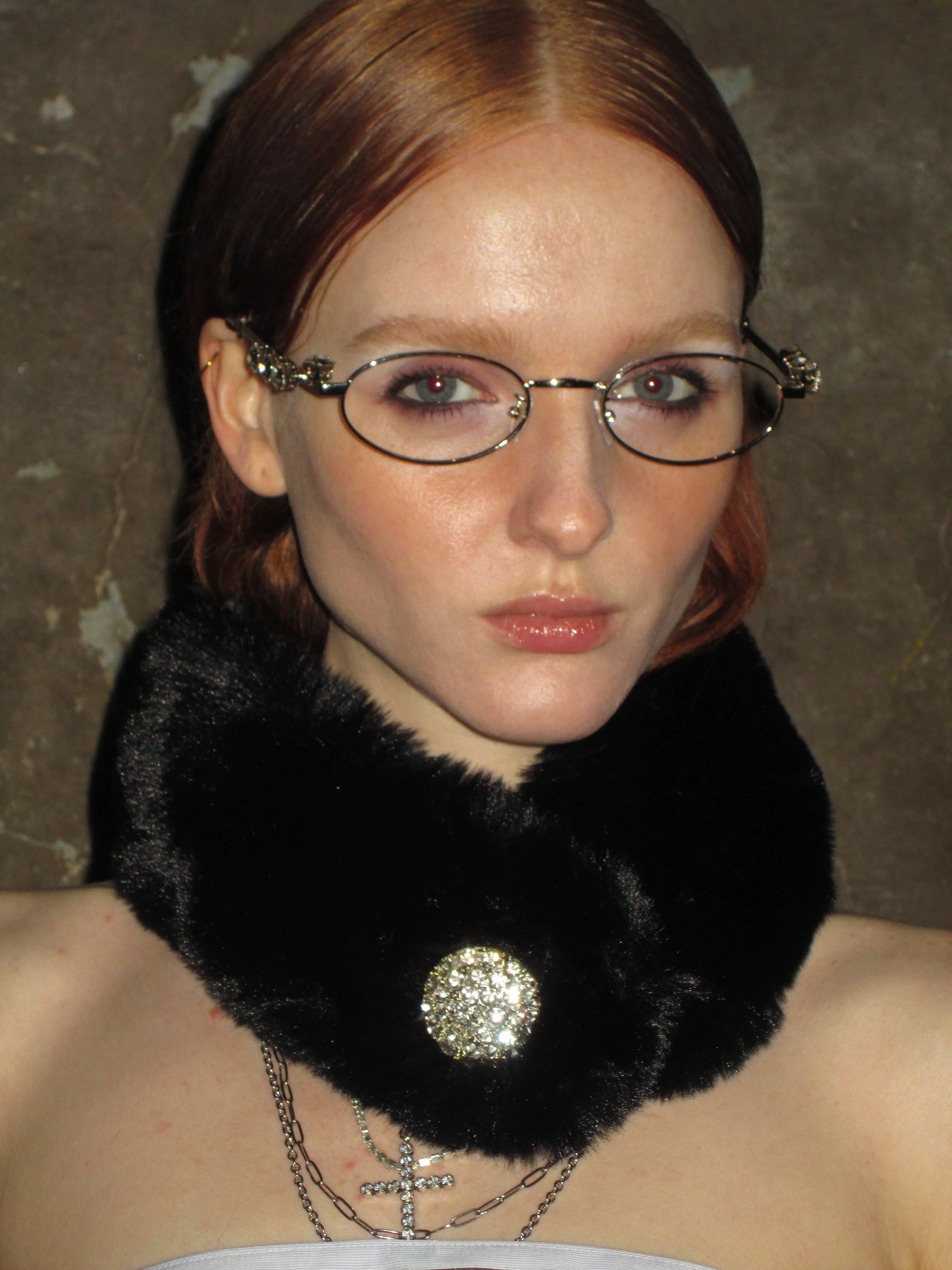Faux Fur Scarf /Black - Image 6