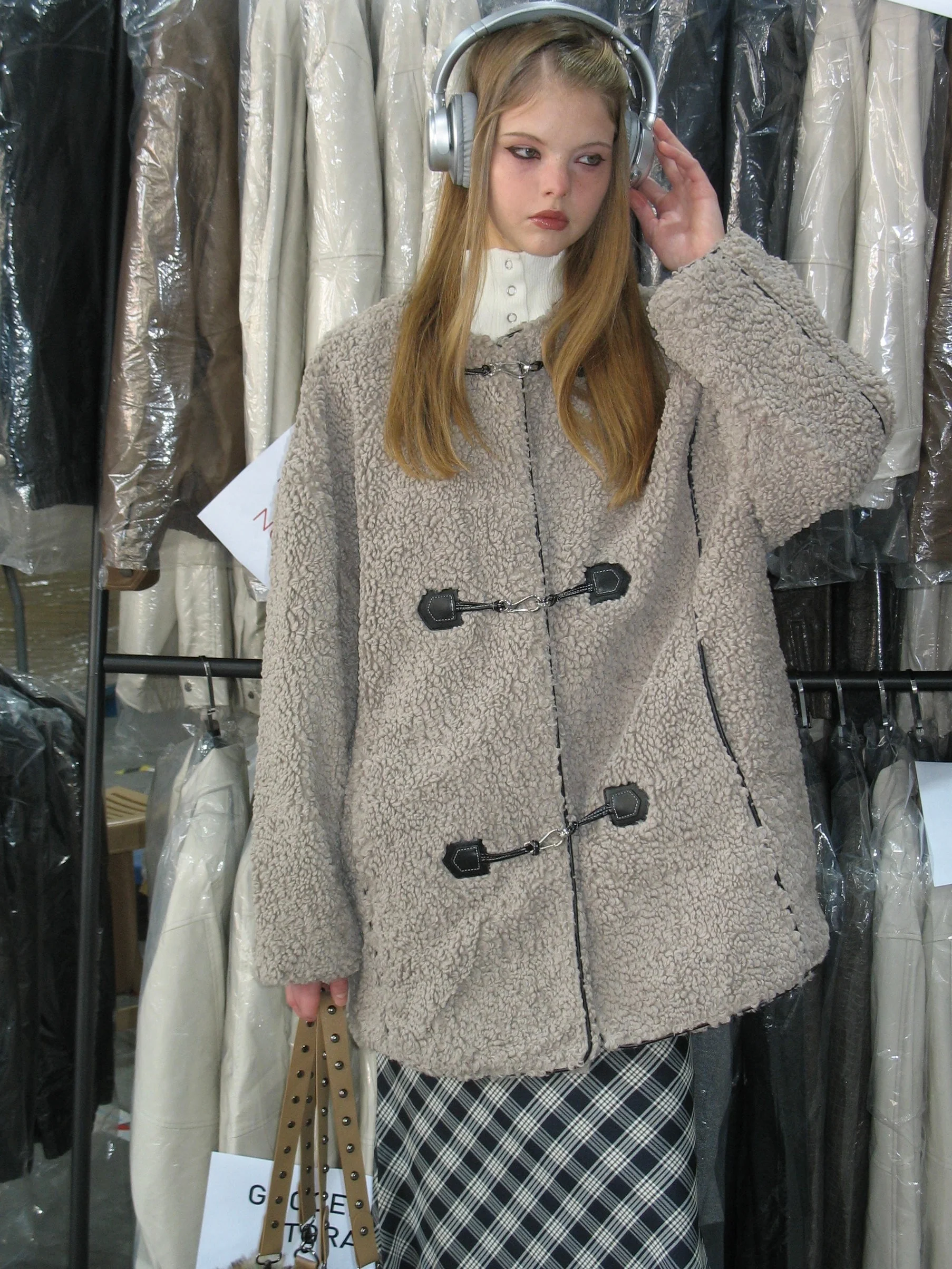 Faux Lambs Wool Coat - Image 4