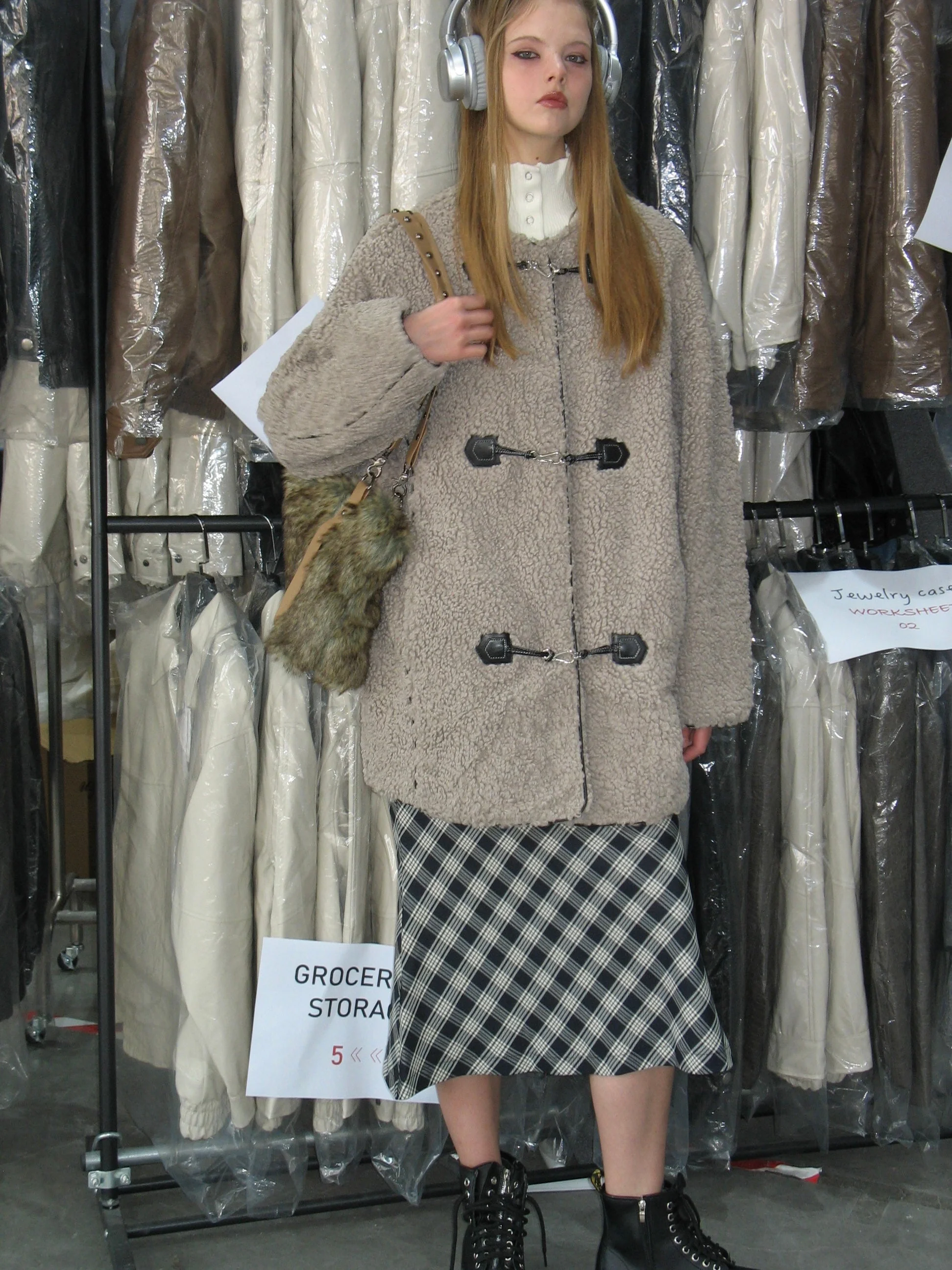 Faux Lambs Wool Coat - Image 8