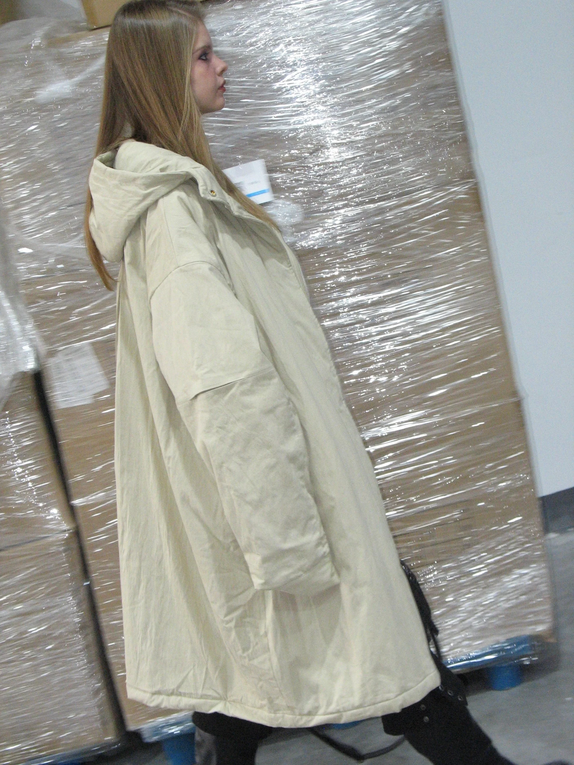 Hooded Long Lightweight Jacket - Image 8