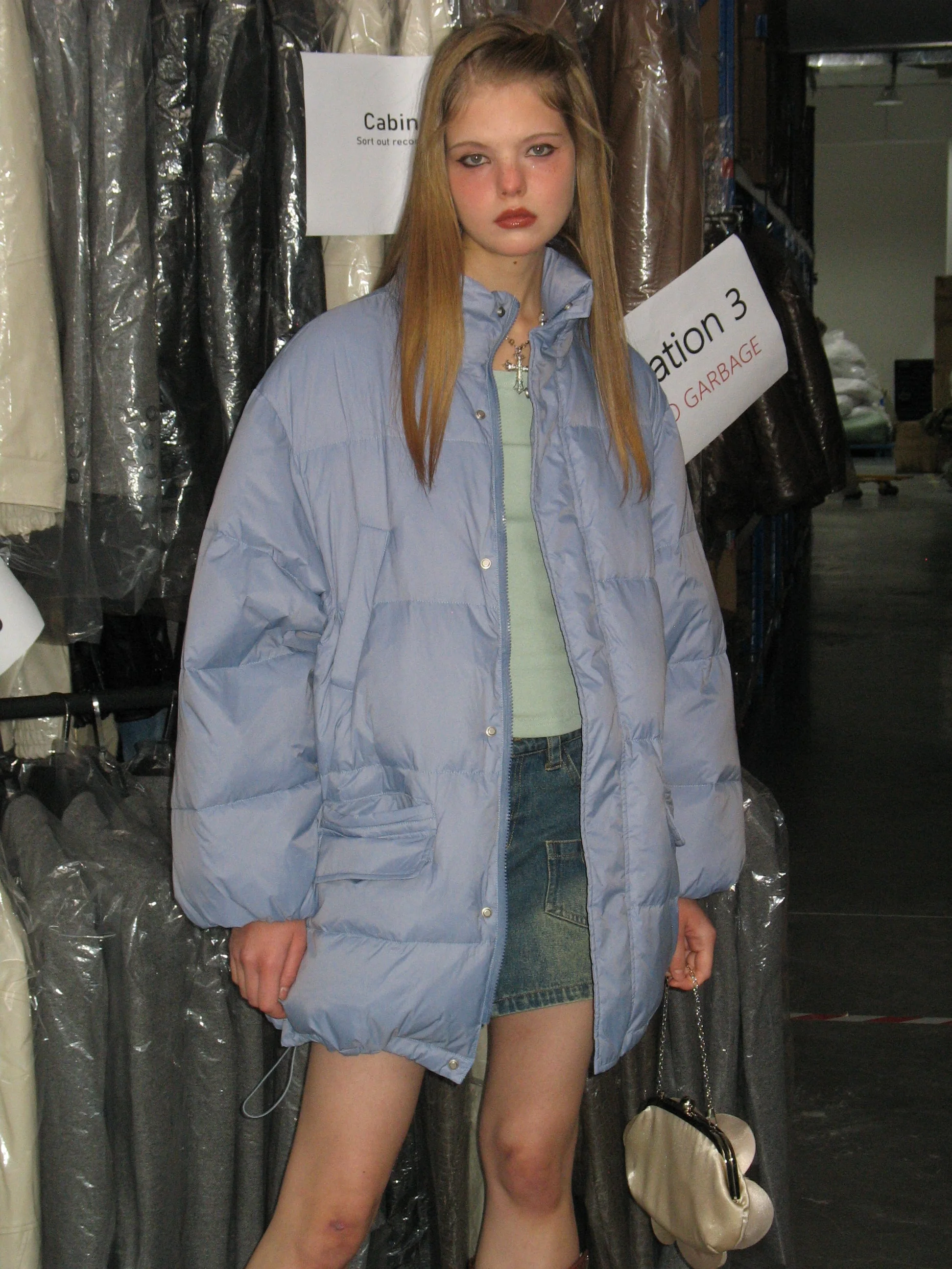 Light Blue Down Jacket - Image 7