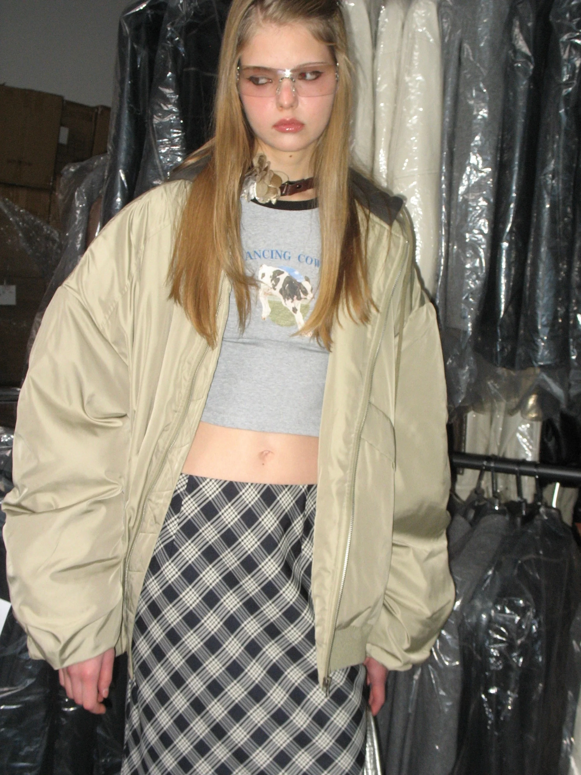 Bomber Jacket With Hood - Image 2