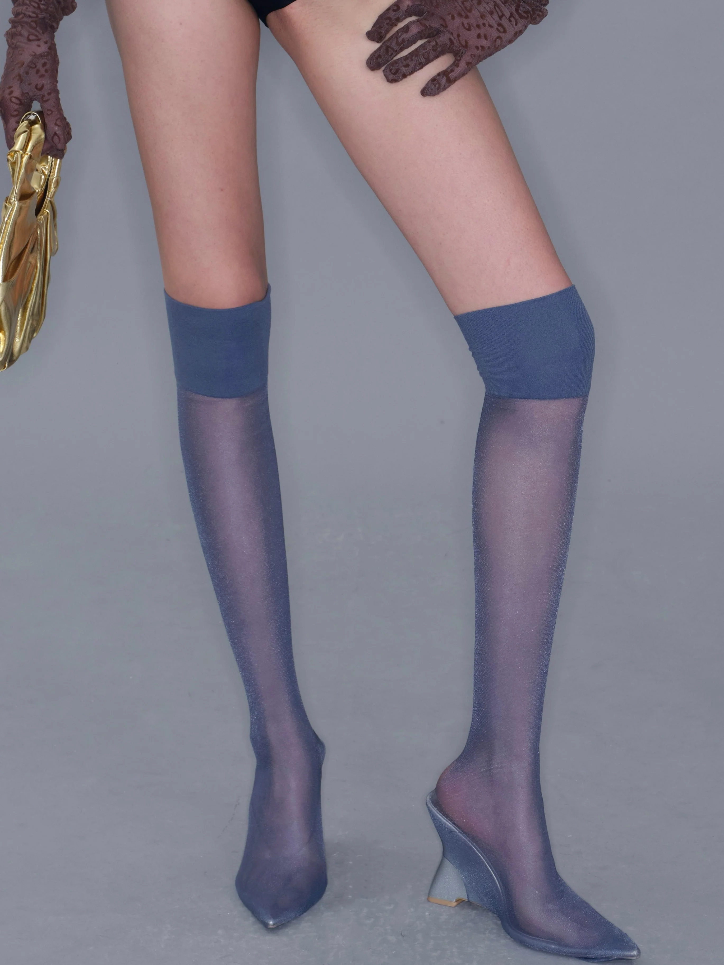 Oily Slim Thigh High Stockings - Image 3
