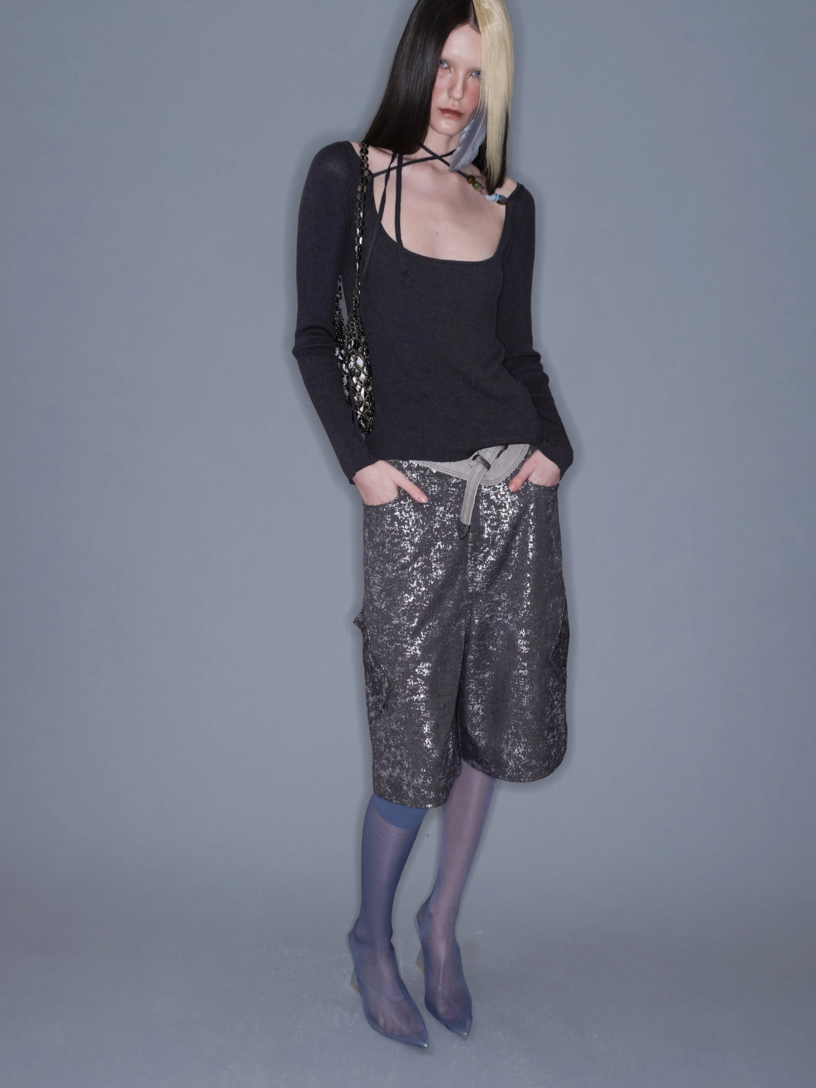 Oily Slim Thigh High Stockings - Image 6