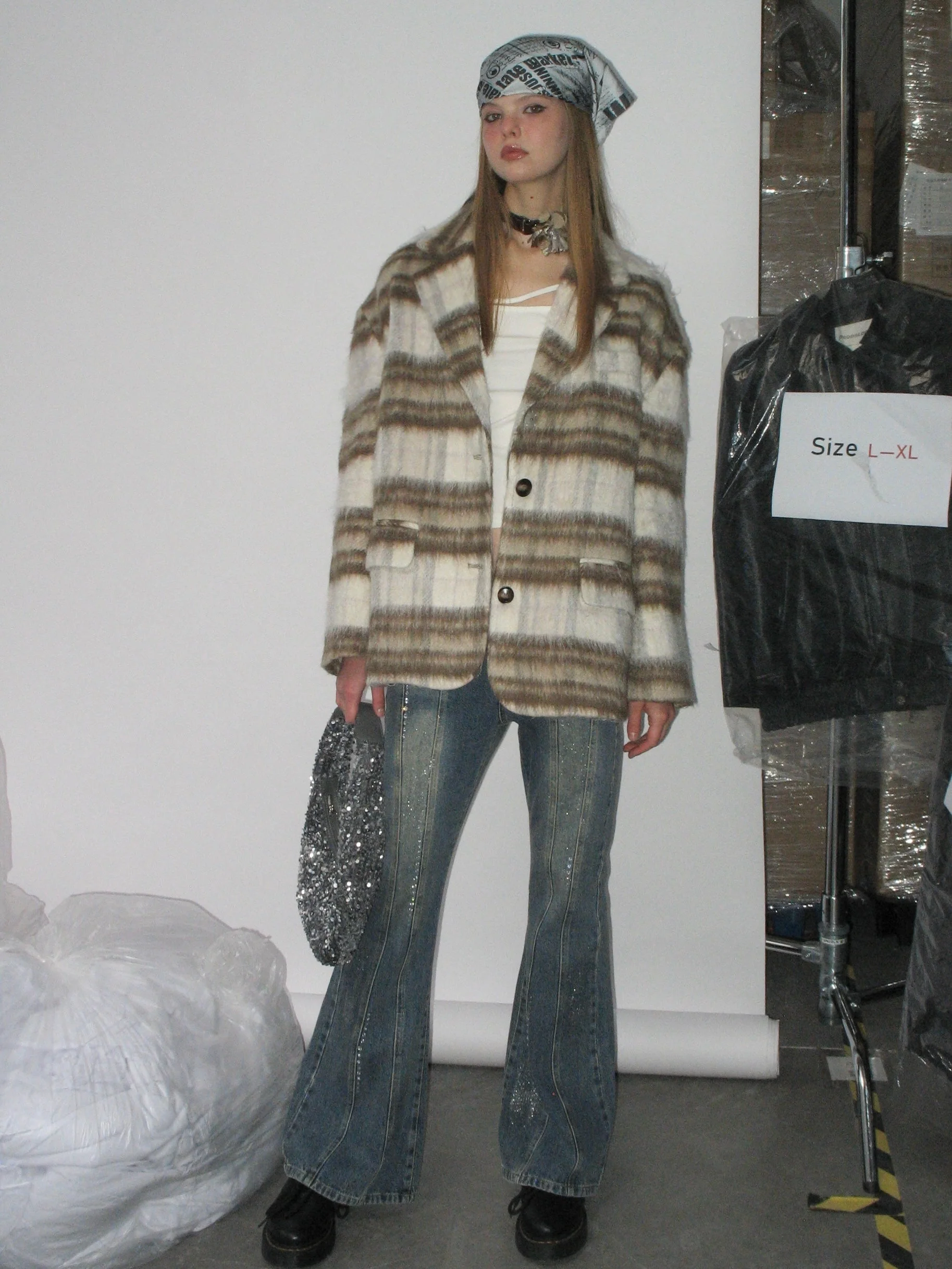 Casual Plaid Blazer - Image 2