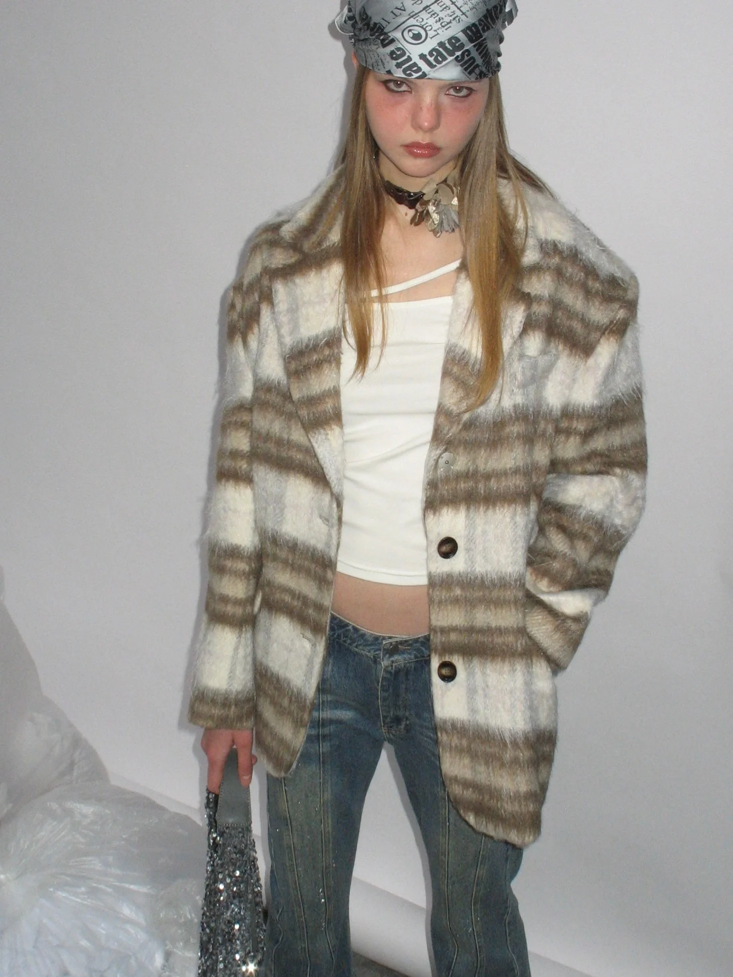 Casual Plaid Blazer - Image 3