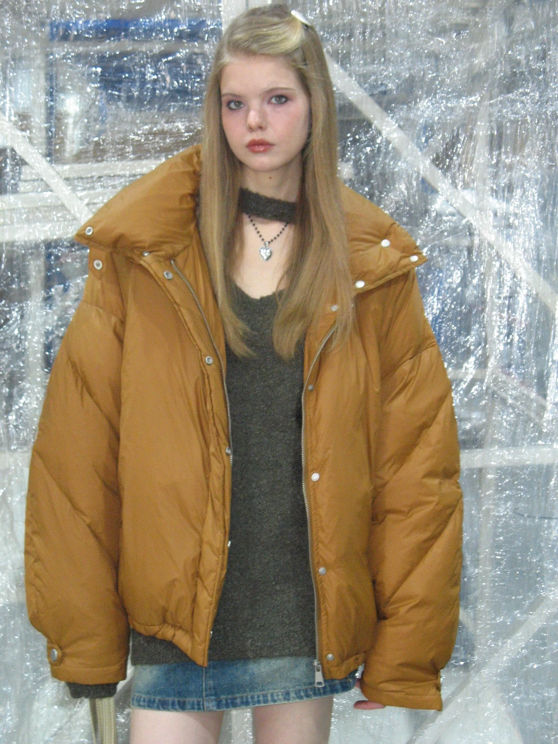 Yellow Puffer Down Jacket