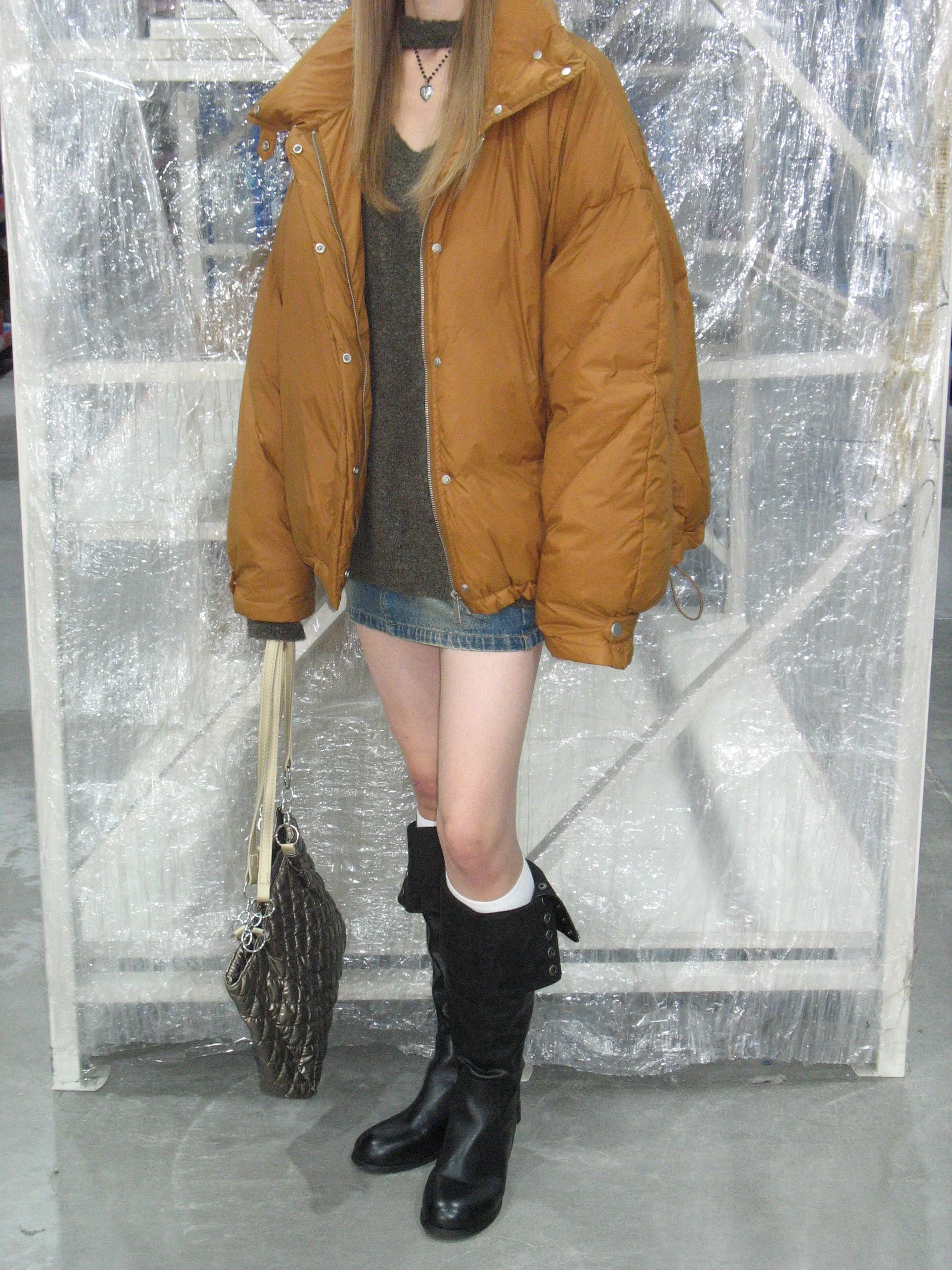 Yellow Puffer Down Jacket - Image 6