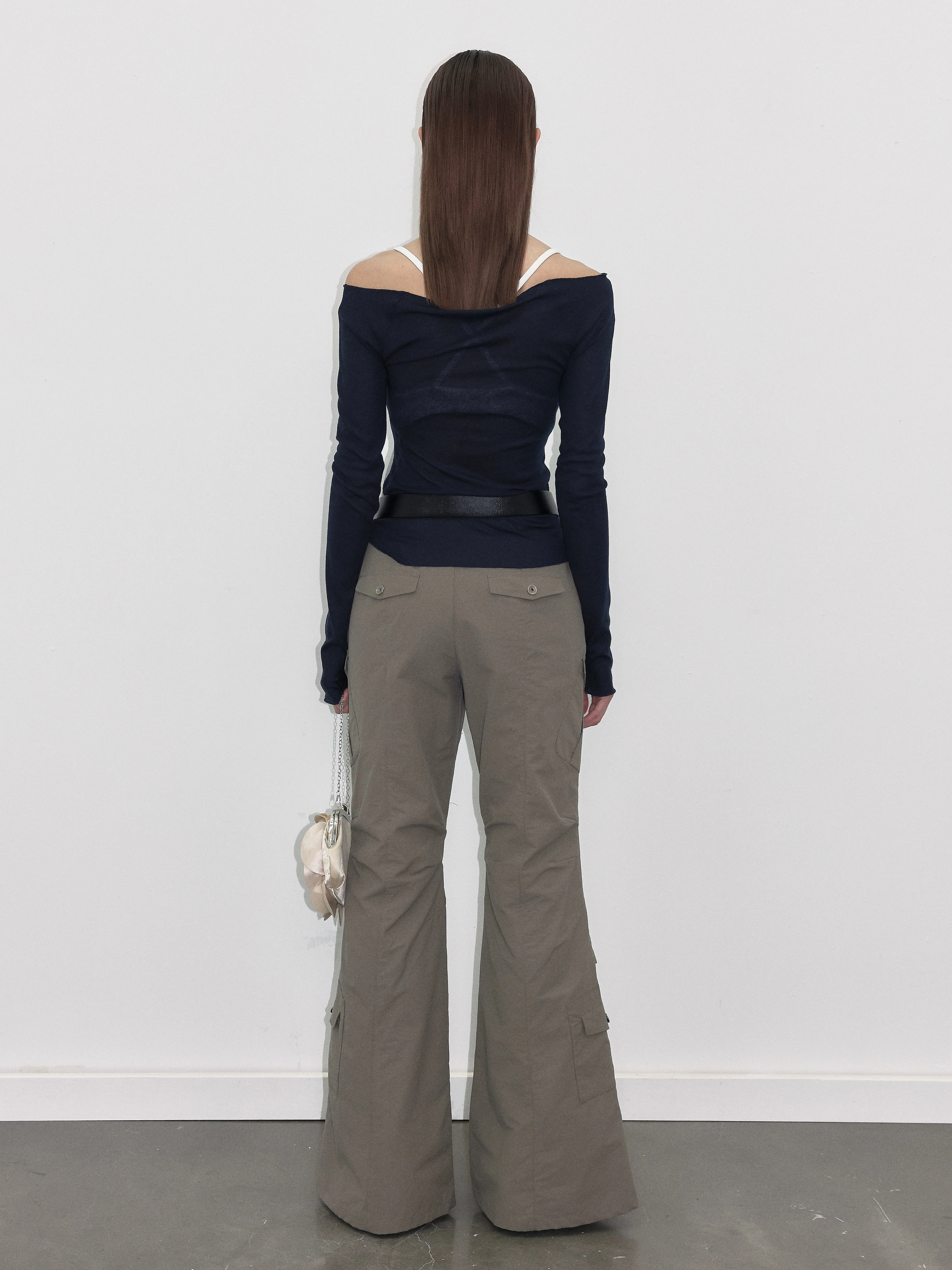 Semi-sheer Long sleeve Blue - Image 4