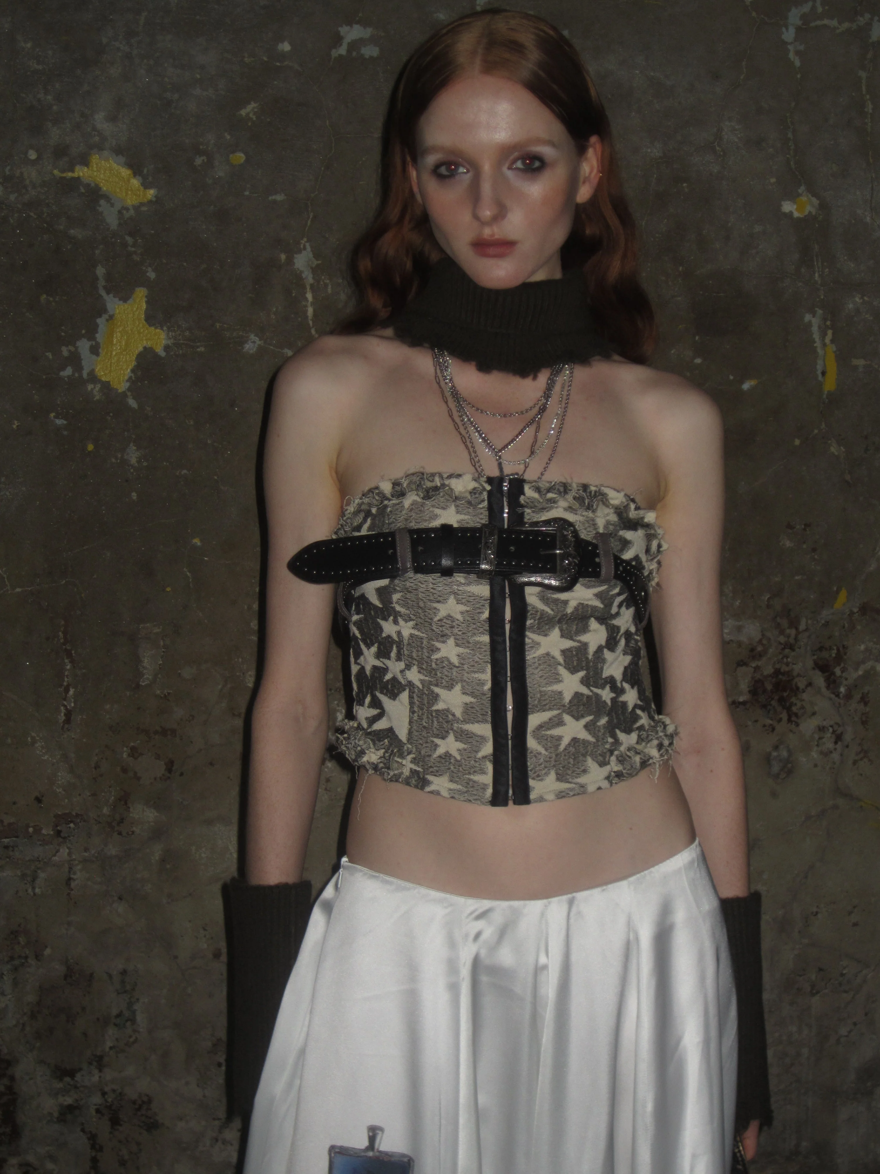 Star Print Bandeau Top - Image 3