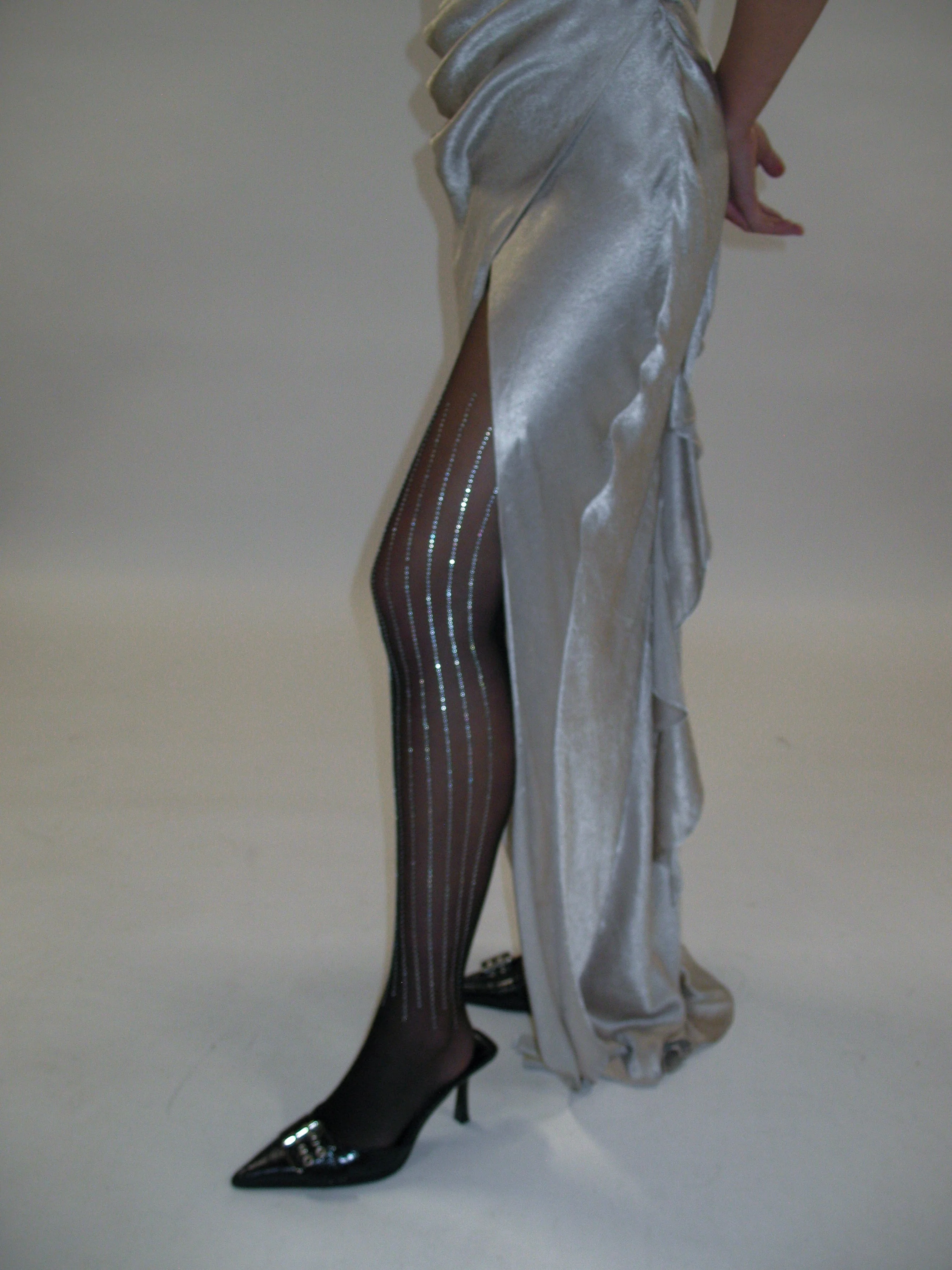 Shiny Rhinestone Tights - Image 3