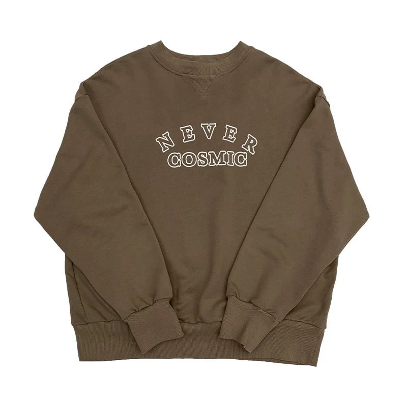 Small Fit Never Cosmic Sweatshirt / Milk Coffee - Image 2