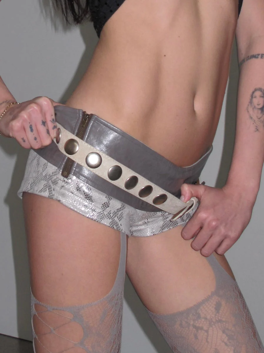 Studded Suede Belt